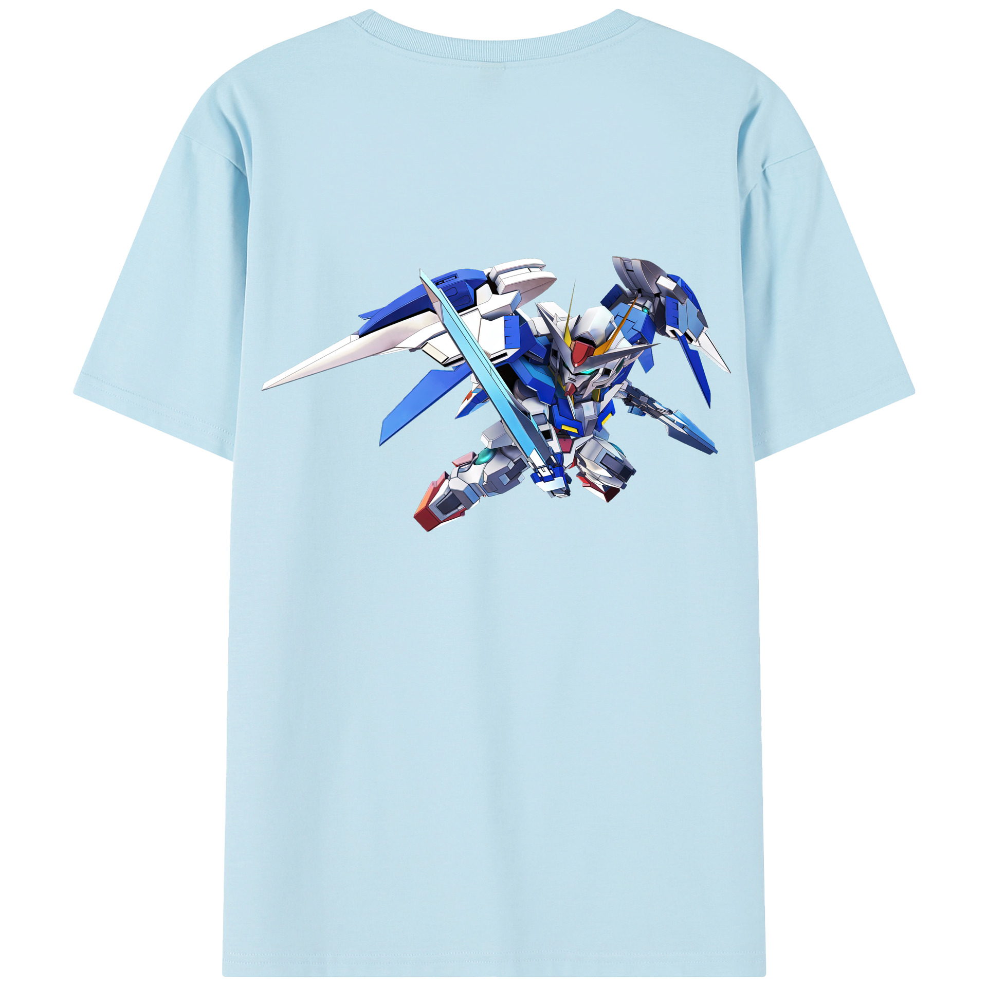 （画像用） 機動戦士ガンダム Mobile Suit Gundam 綿100％半袖Tシャツ（背面プリント）